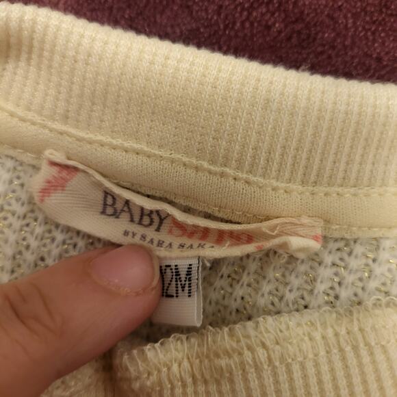 *4/$30* Baby Sara Girls Sweater Cream 12M - Picture 2 of 2